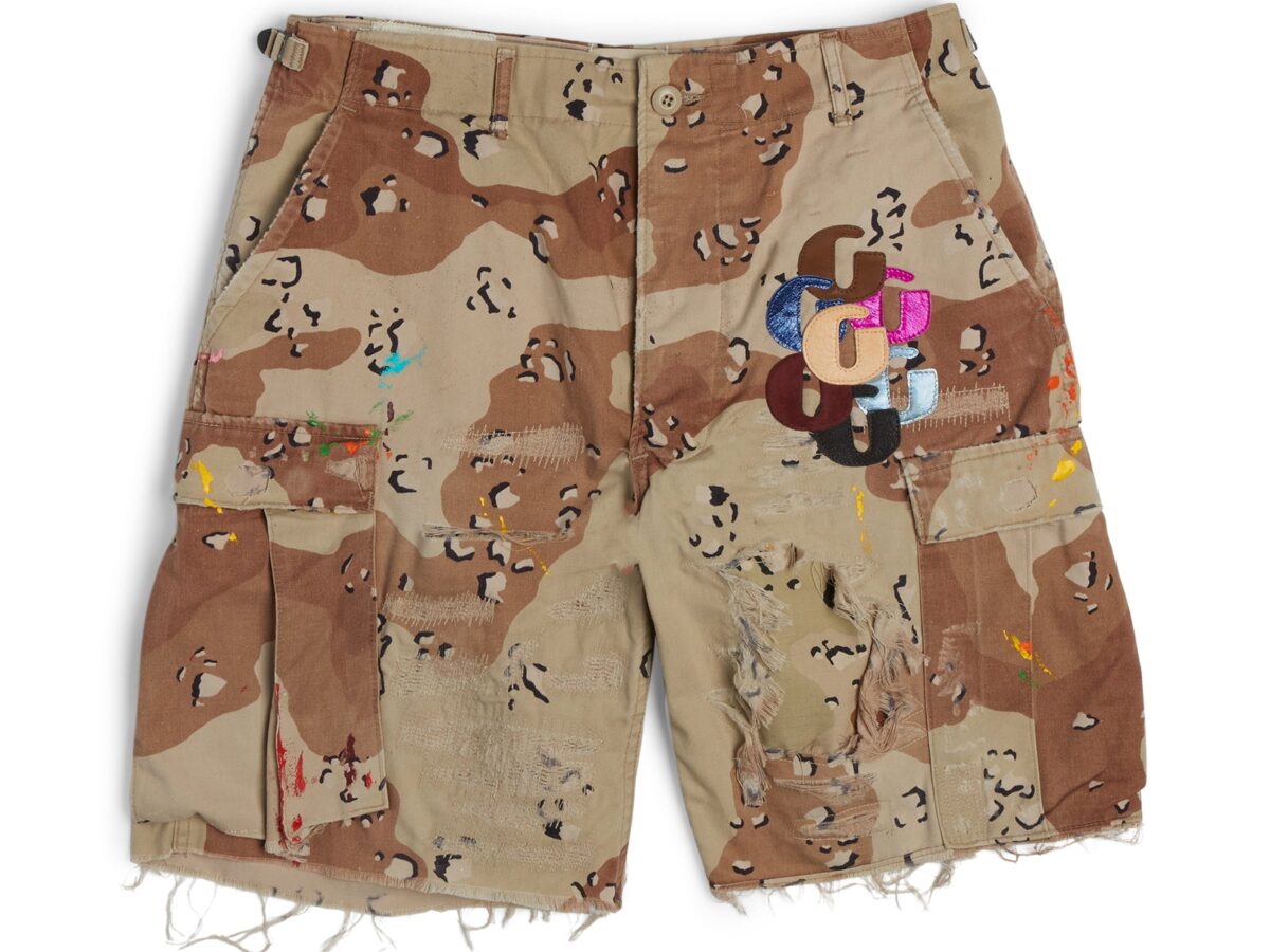 GALLERY DEPT PATCH CHOCOLATE CHIP CAMO CARGO SHORTS